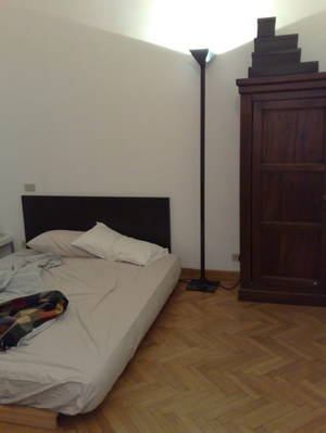 My bed in Milan