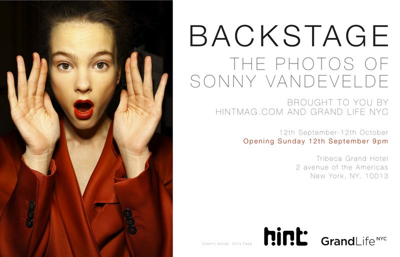 BACKSTAGE Exhibition this Sunday at Tribeca Grand Hotel