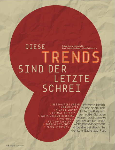 9 Trends for German Women's Magazine