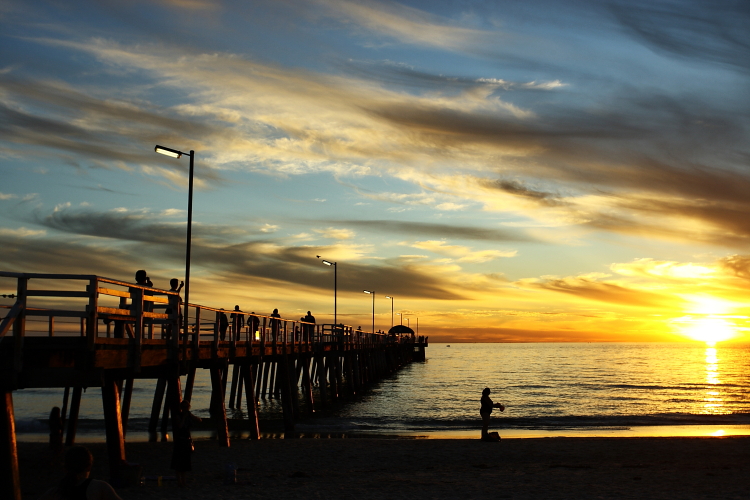 Spectacular Sunset at Henley Jetty, Adelaide, South Australia