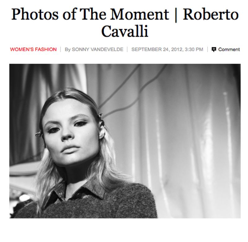 My New York Times coverage of Roberto Cavalli