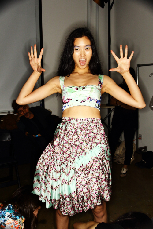 Peter Som SS13 Fashion show New York Backstage
