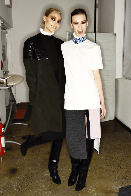 Louise Goldin AW13/14 Fashion Show New York Backstage