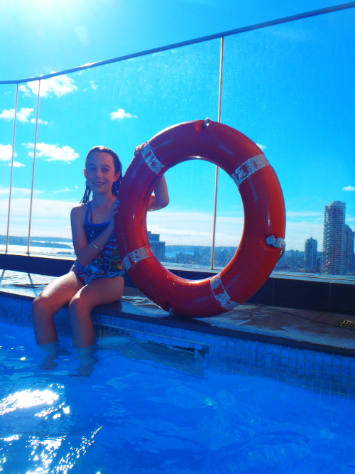 Rooftop pool at the Pullman hotel Sydney