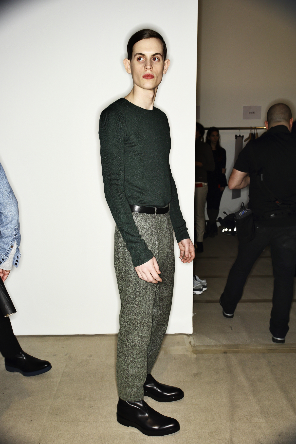 Jil Sander AW14-15 Men Fashion Show Milan Backstage