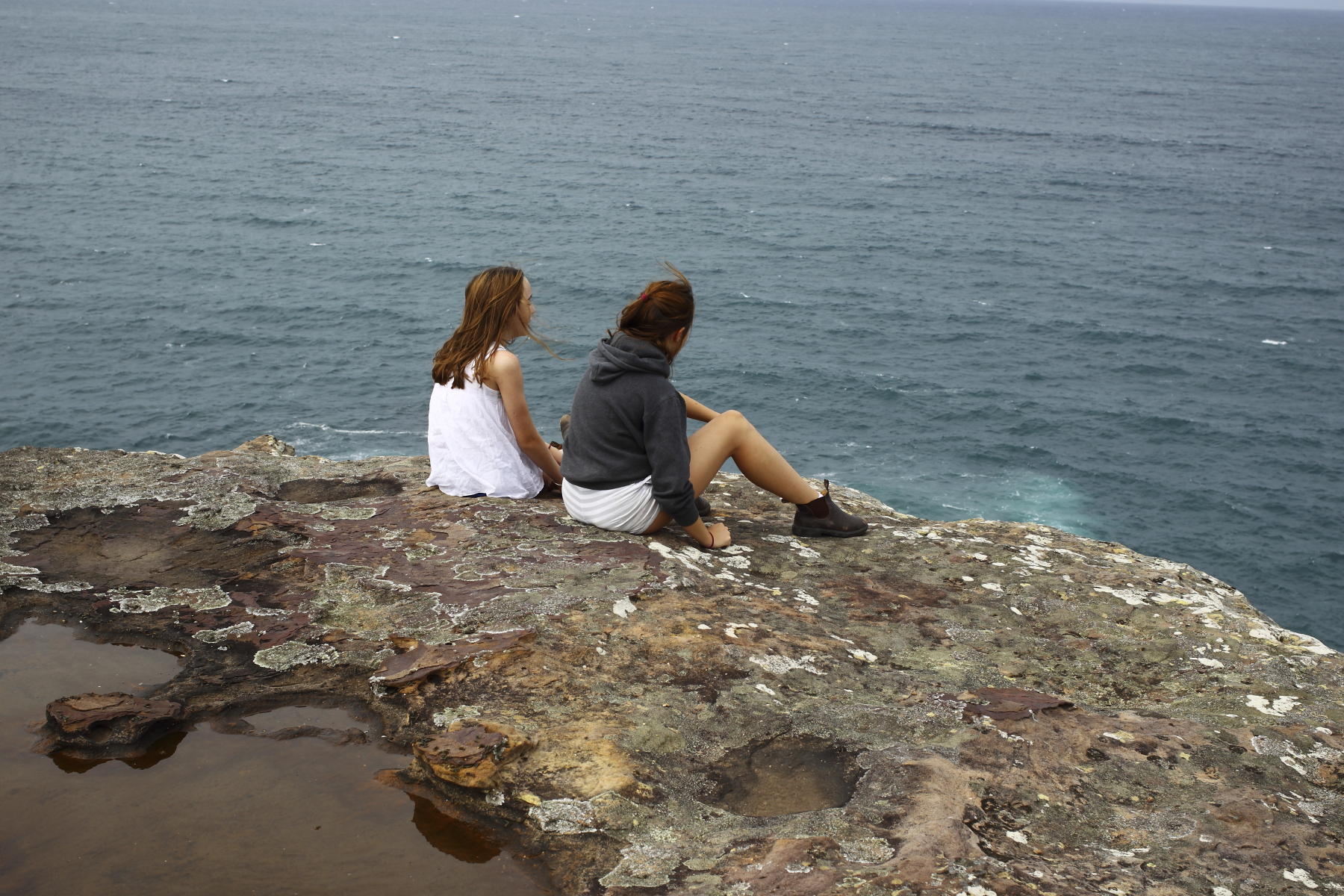 Barrenjoey Walk with the girls, the northen tip