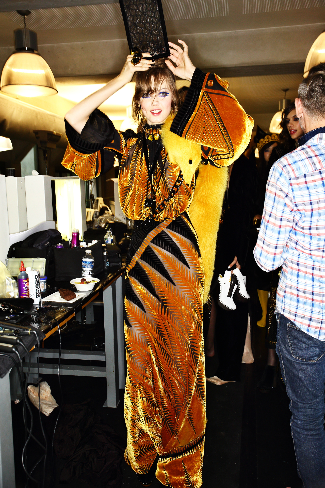 Jean Paul Gaultier Fall 15 Haute Couture Fashion Show Paris Backstage
