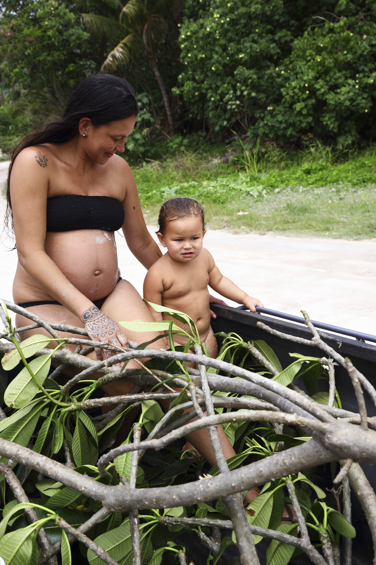 Frangipani Tree Planting and underwater maternity shoot