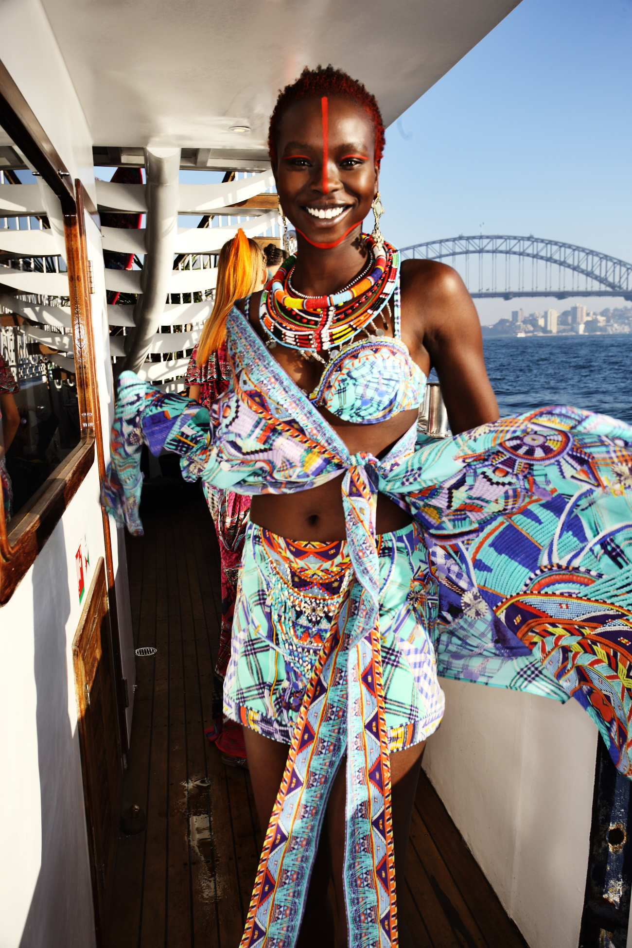 Camilla SS1617 Fashion Show Sydney ( On a boat in the harbour to be precise ) Backstage