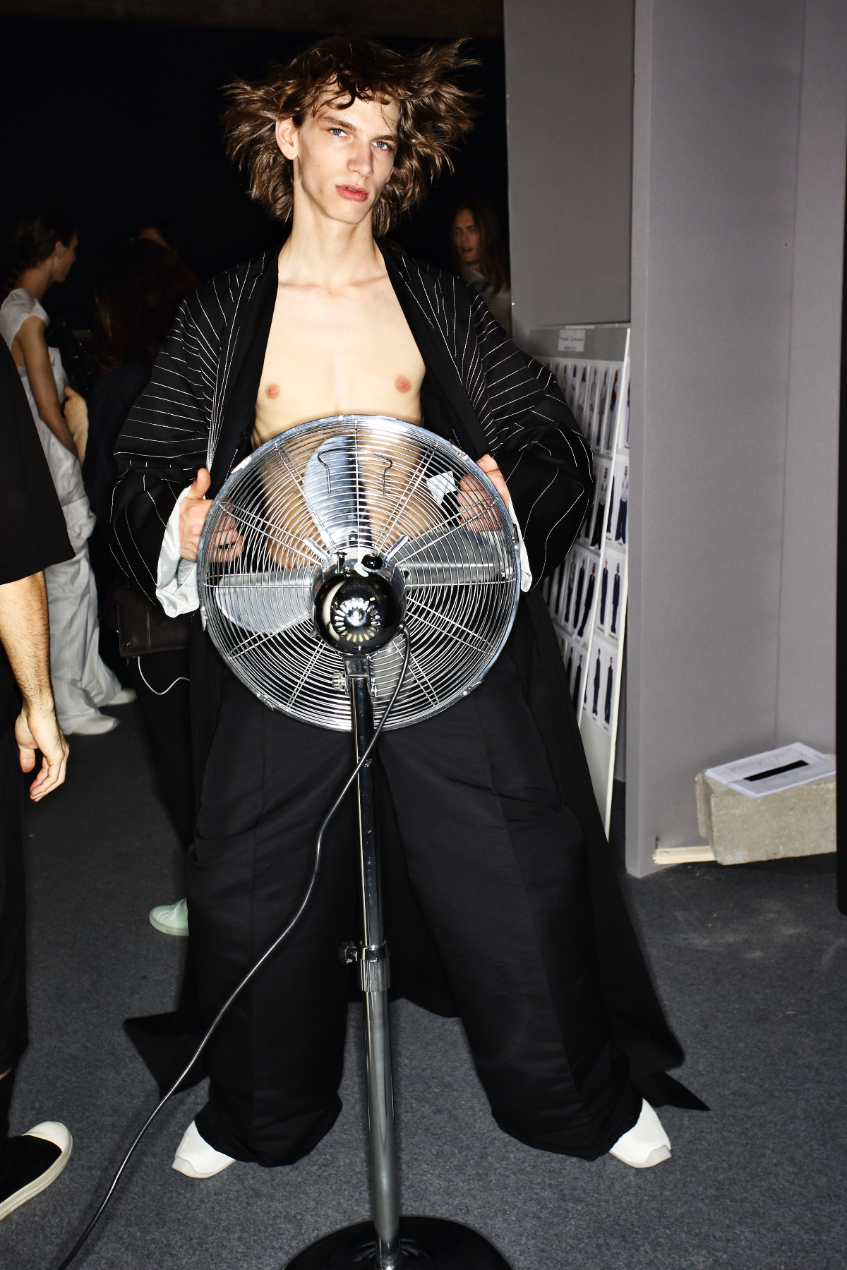 Rick Owens SS17 Men Fashion show Paris Backstage