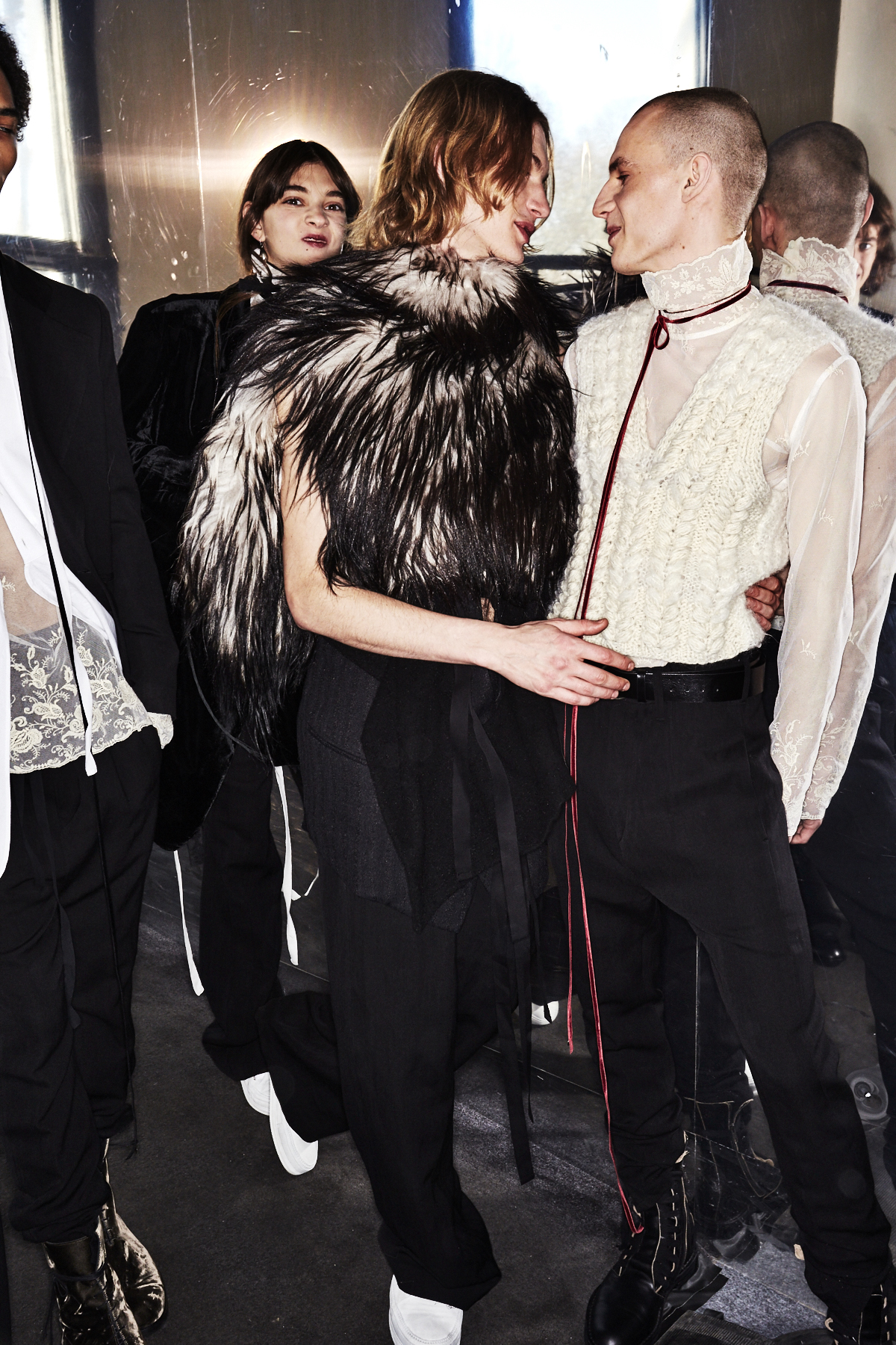 Ann Demeulemeester Fall 17 Men Fashion Show Paris Backstage