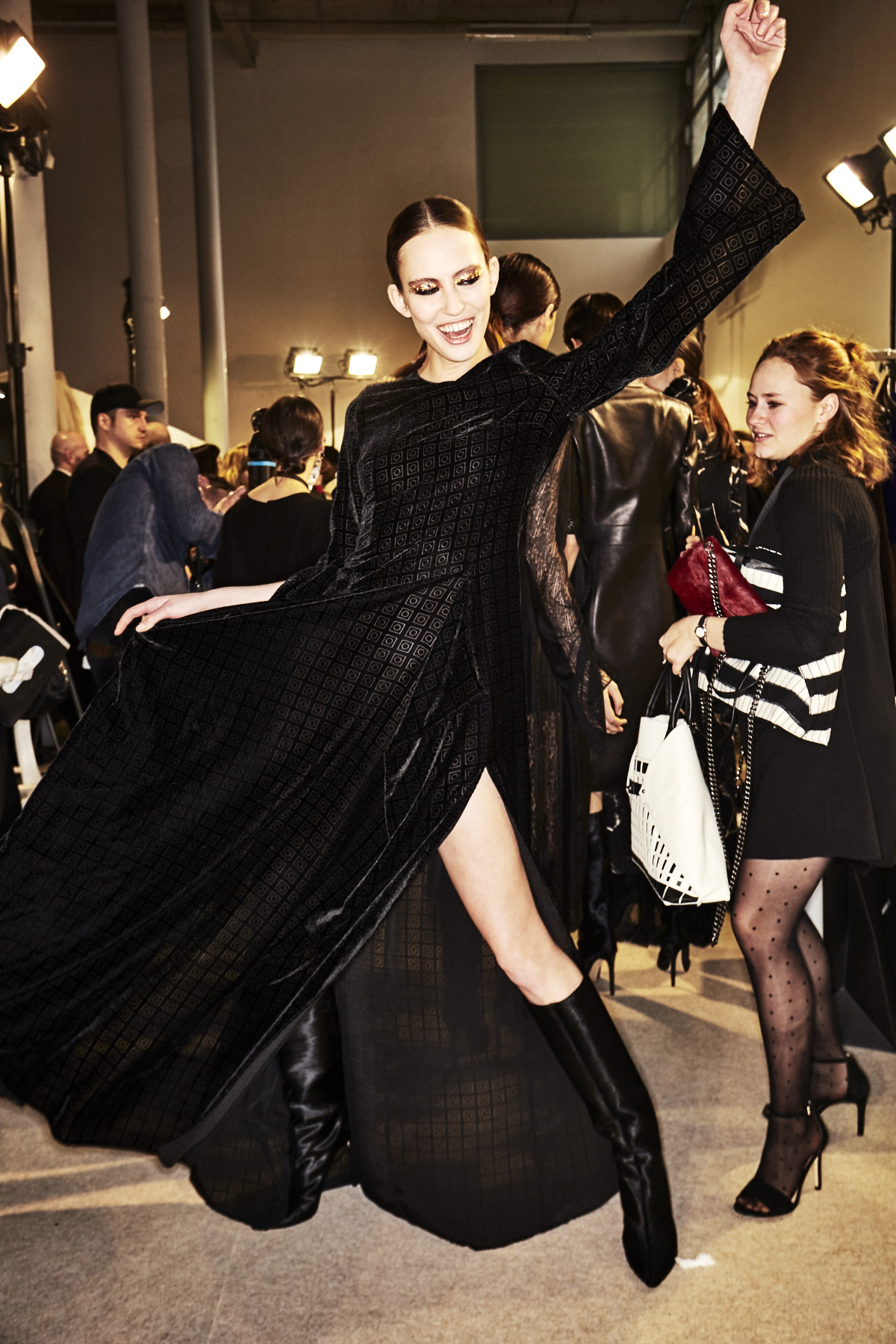 Akris AW18 Fashion Show Paris Backstage