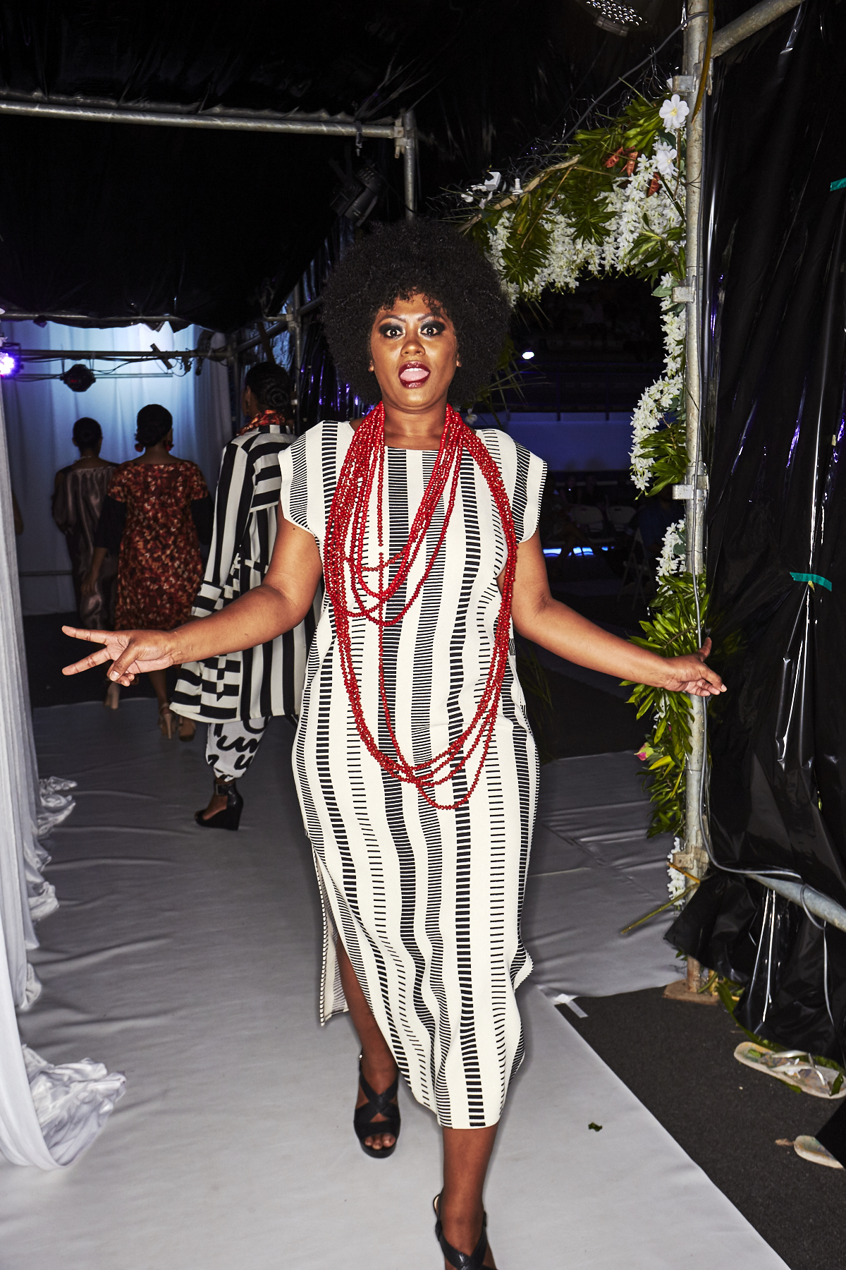 Kakali by Robert Verebasaga Resort Luxe 2018 Fashion Show Suva, Fiji Backstage
