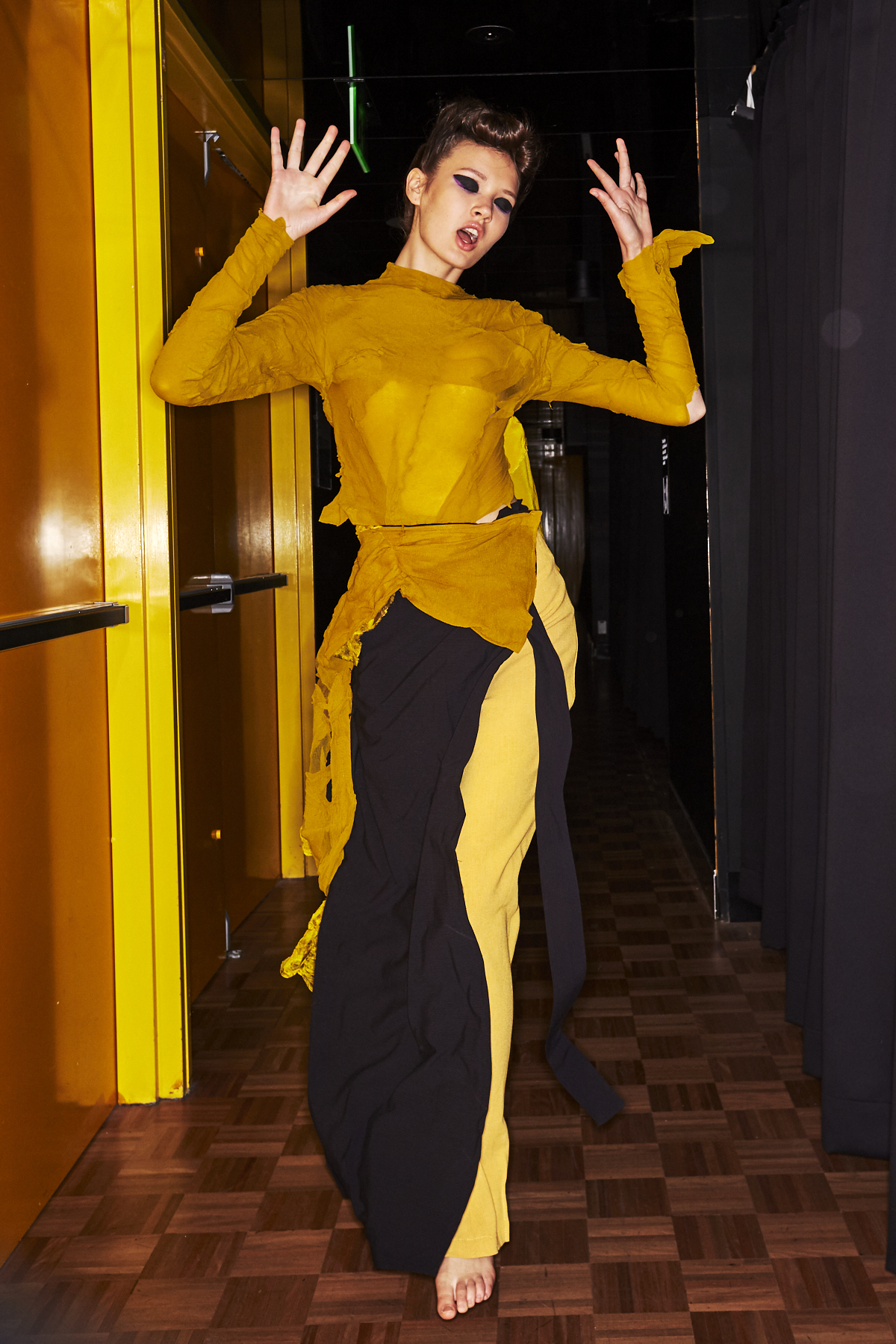 Frances Clifton 2019 UTS Graduate Fashion Show Backstage