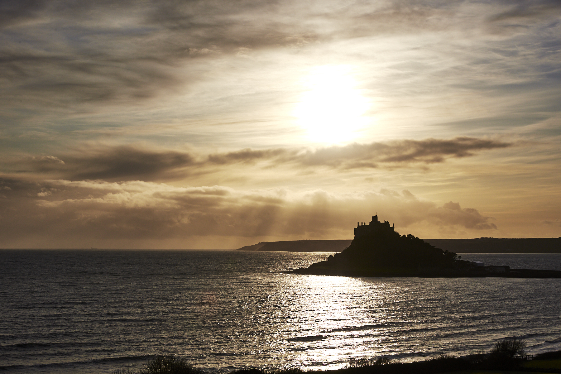 Praa Sands and St. Michael's Mount, Cornwall