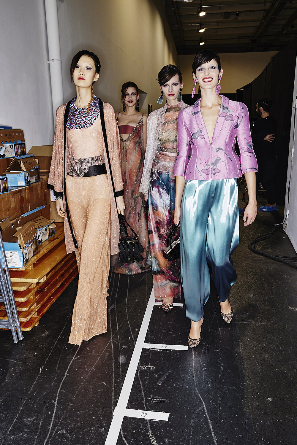 Armani Prive SS24 Haute Couture Fashion Show Paris Backstage